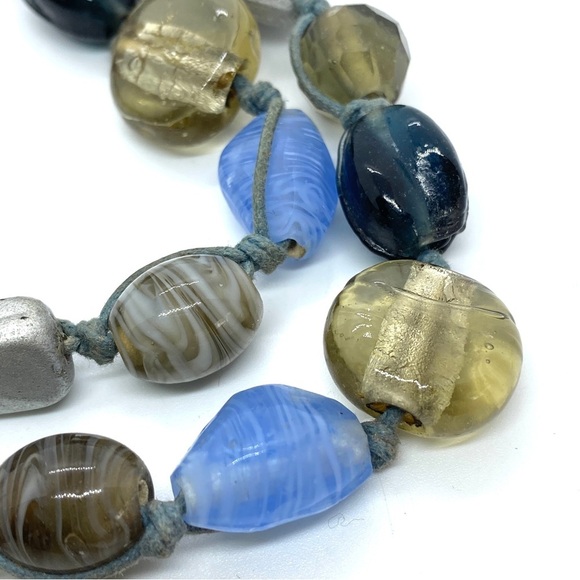 Glass Beads Hand-Knotted Cording 33" - Picture 7 of 8